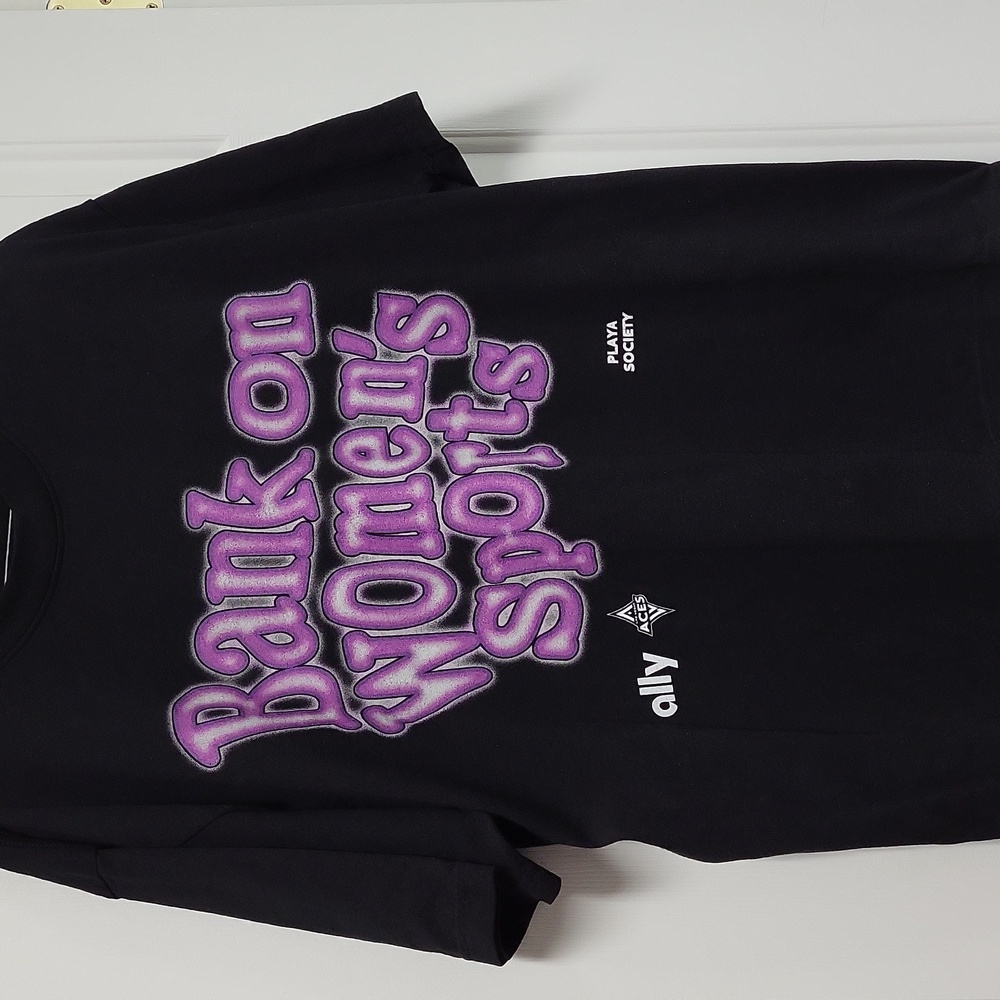 Playa Society Unisex WNBA Tee with Purple Graphic